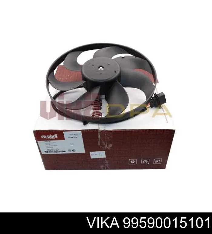 99590015101 Vika ventilador elétrico de esfriamento montado (motor + roda de aletas)