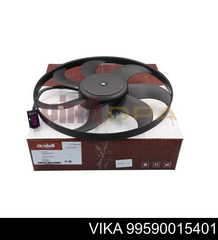 Электровентилятор кондиционера в сборе (мотор+крыльчатка) VIKA 99590015401