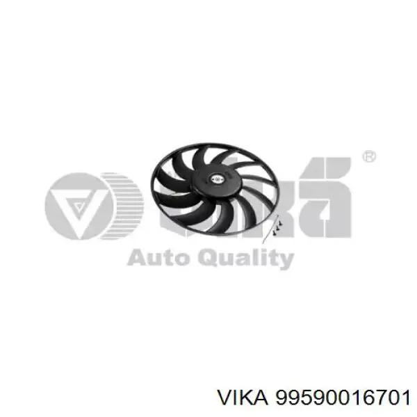 99590016701 Vika электровентилятор охлаждения в сборе (мотор+крыльчатка левый)