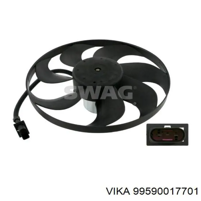 Электровентилятор охлаждения в сборе Vika 99590017701 цена, от 33.28 USD