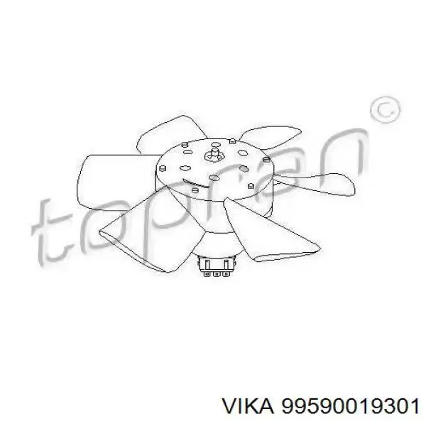 Электровентилятор охлаждения в сборе VAG 0130109237 цена, от 36.88 USD