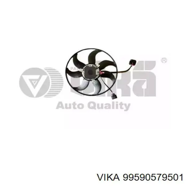 Ventilador (rodete +motor) refrigeración del motor con electromotor, izquierdo 99590579501 Vika