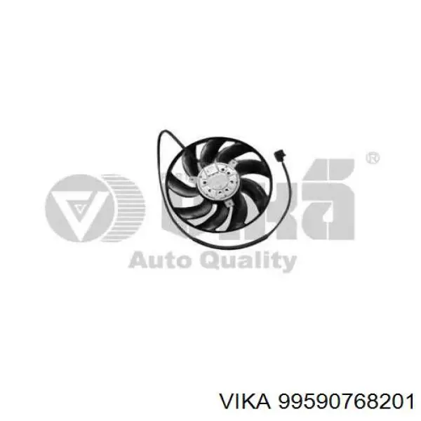 99590768201 Vika ventilador elétrico de esfriamento montado (motor + roda de aletas)