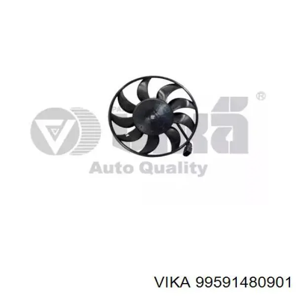 99591480901 Vika электровентилятор охлаждения в сборе (мотор+крыльчатка правый)