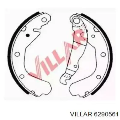 Задние барабанные колодки 6290561 Villar