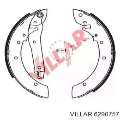 Задние барабанные колодки 6290757 Villar