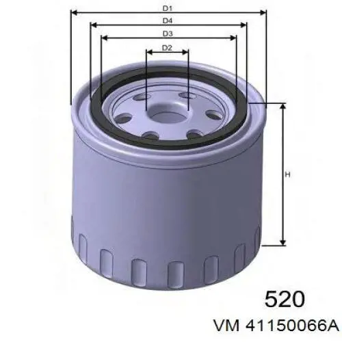 Масляный фильтр 41150066A VM
