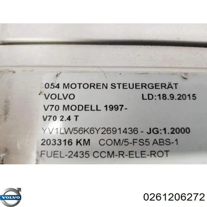  0261206272 Volvo