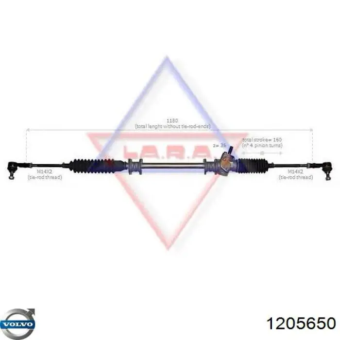 Купить 1205650 Volvo Рулевая рейка