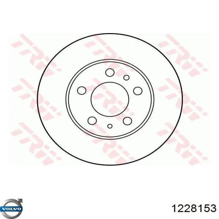 Передние тормозные диски 1228153 Volvo