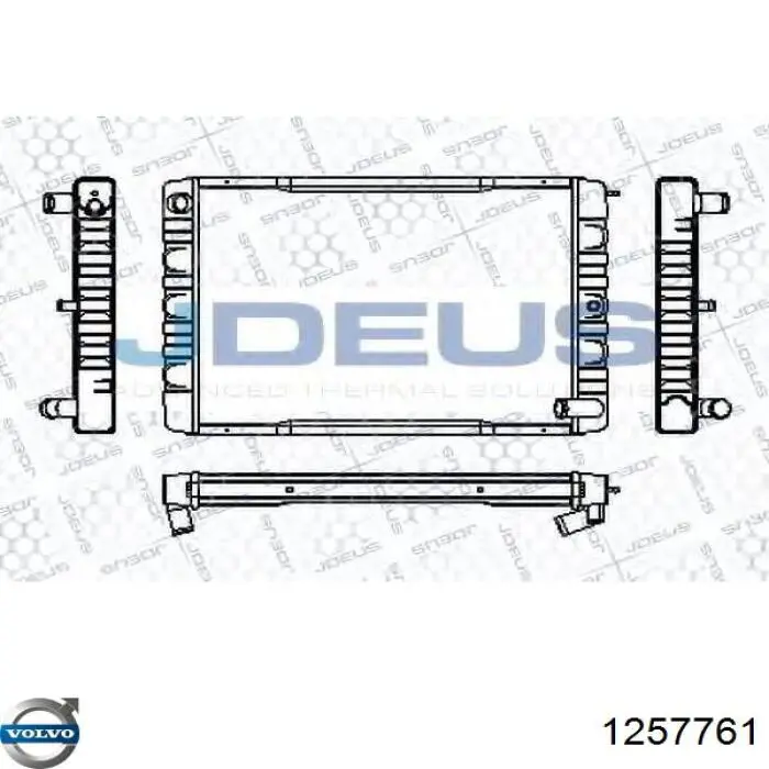 Радиатор 1257760 Volvo