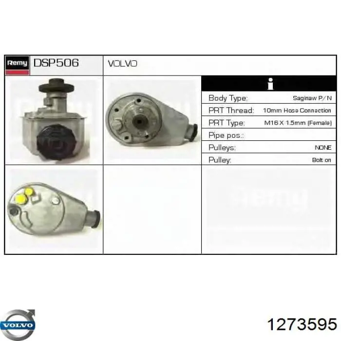Купить 8603107 Volvo Насос рулевого управления