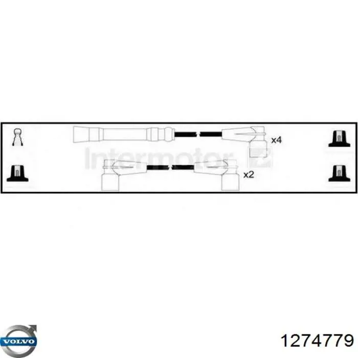 Высоковольтные провода 1274779 Volvo