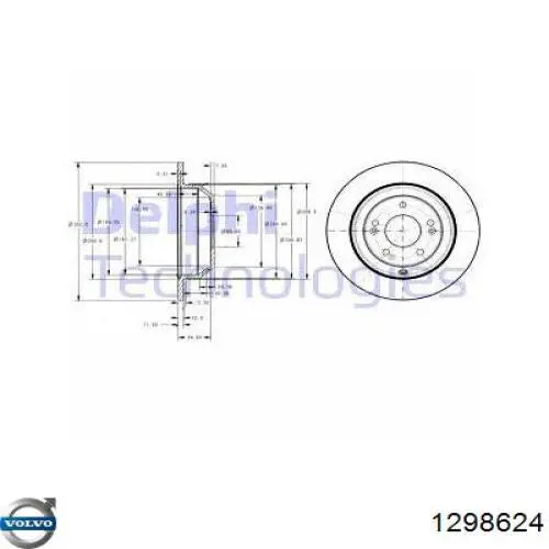 1298624 Volvo Гидрокомпенсатор