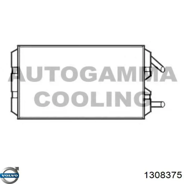 Радиатор печки 1308375 Volvo