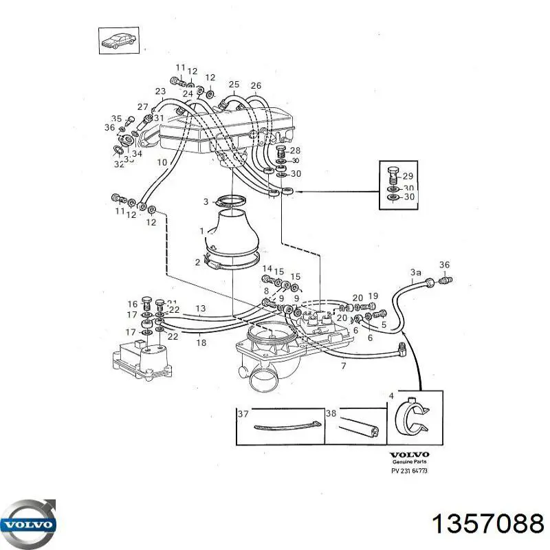  Volvo 1357088 цена, от 93.31 USD
