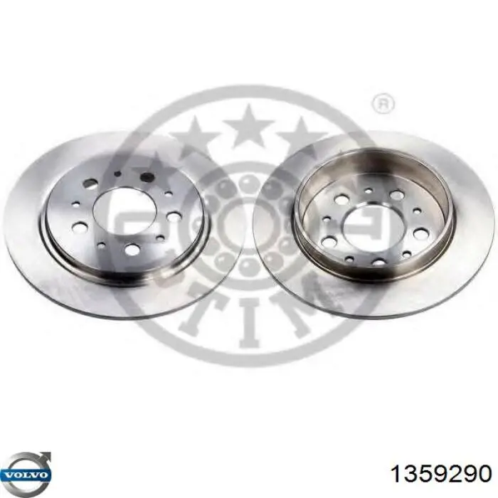 Тормозные диски 1359290 Volvo