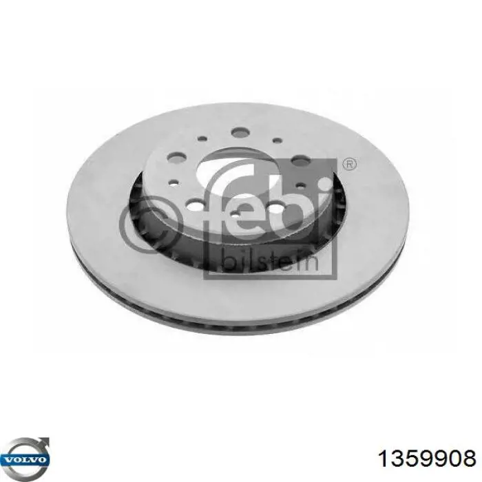 Передние тормозные диски 1359908 Volvo