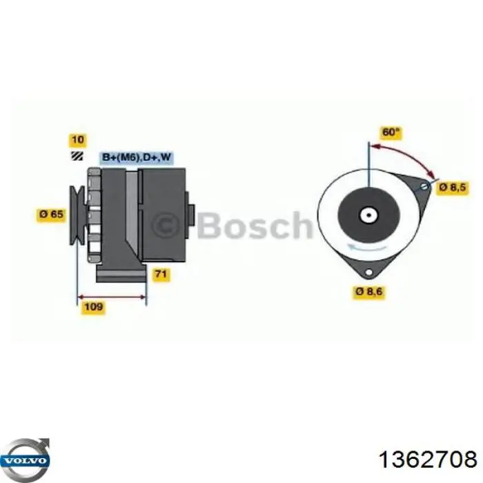 0120489465 Bosch Генератор автомобильный