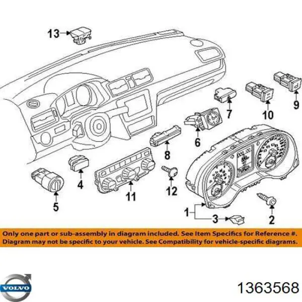 Купить 1363568 Volvo 