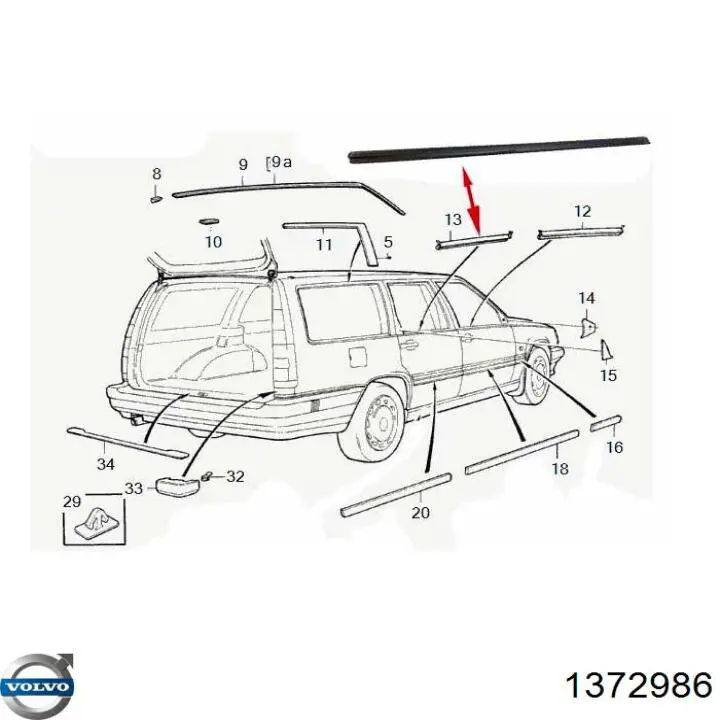 Купить 1372986 Volvo 