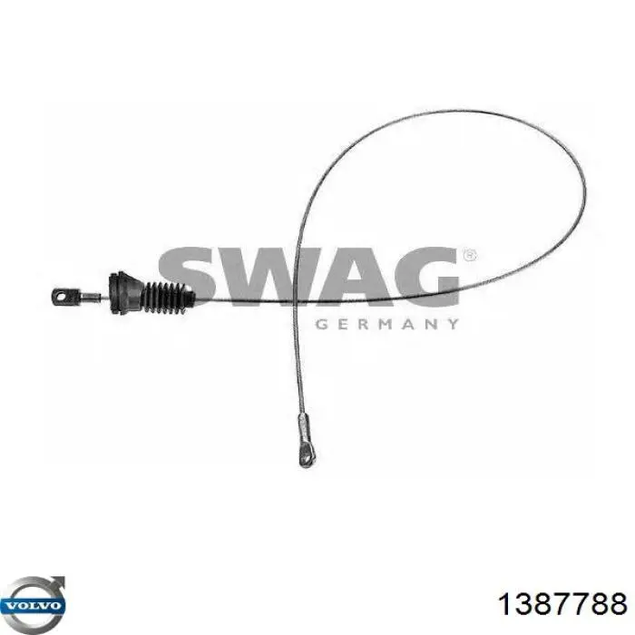 Трос стояночного тормоза задний правый Volvo 3530622 цена, от 7.23 USD