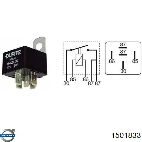 Реле указателей поворотов 1501833 Volvo