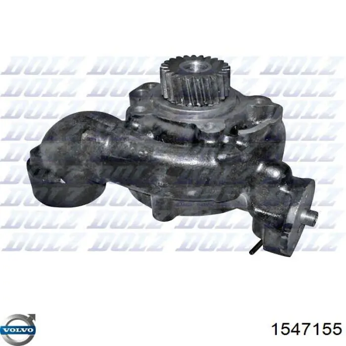 1547155 Volvo Водяной насос охлаждения, с корпусом