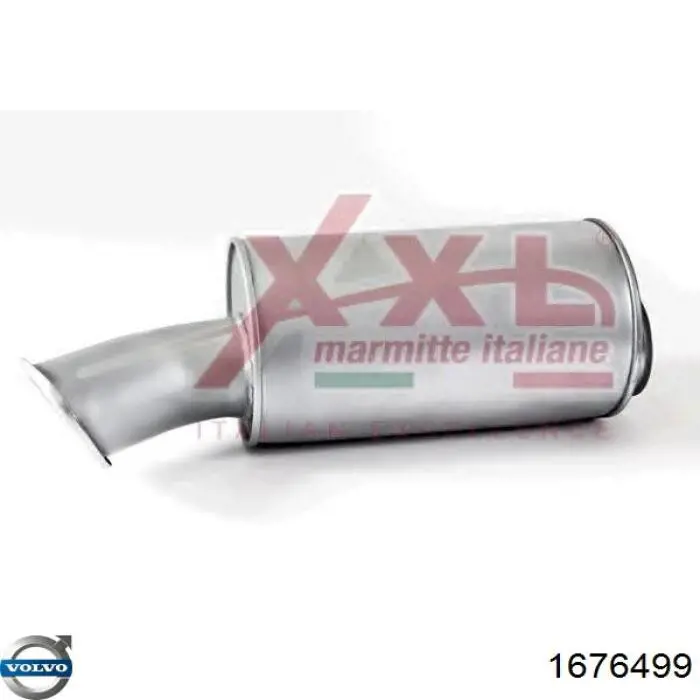 Купить 1676499 Volvo Глушитель задний