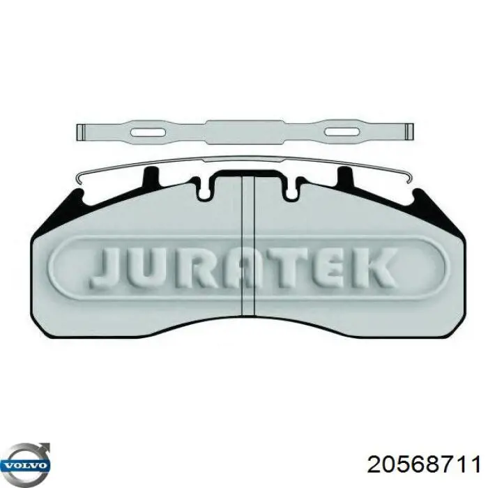 Колодки Volvo 20568711 цена, от 88.88 USD
