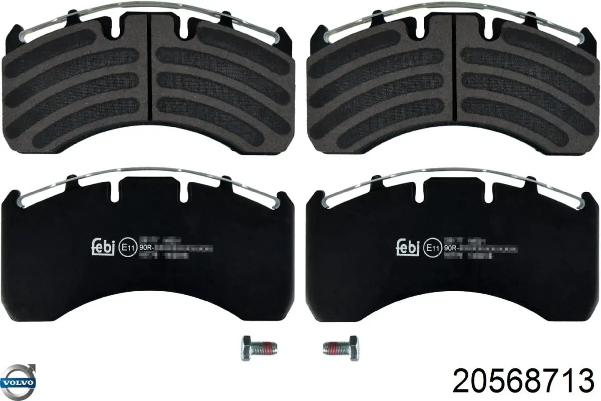 20568713 Volvo Колодки тормозные дисковые комплект