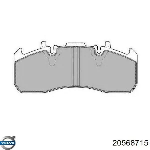 Передние тормозные колодки 20568715 Volvo