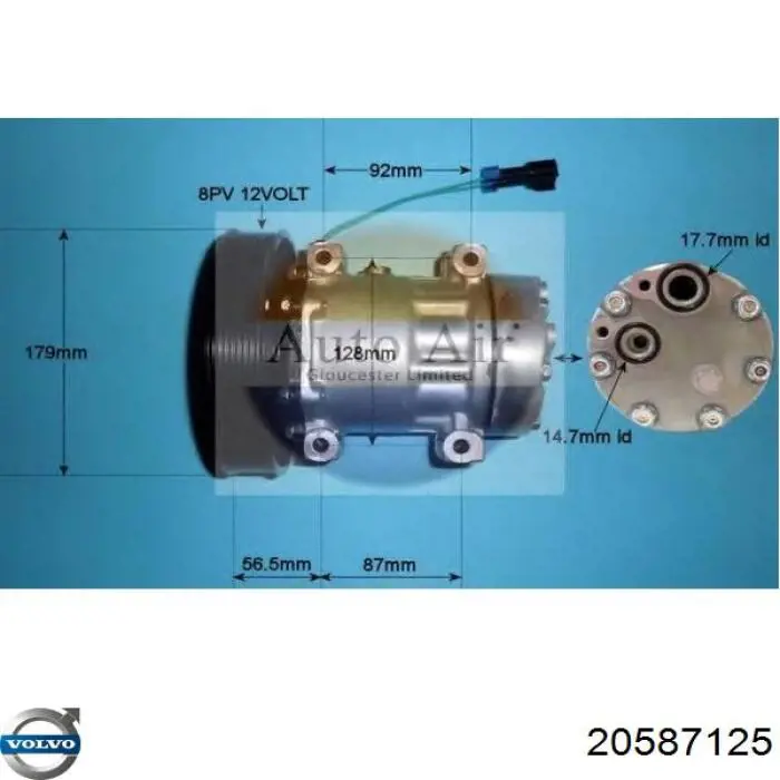 20587125 Volvo Компрессор хладагента