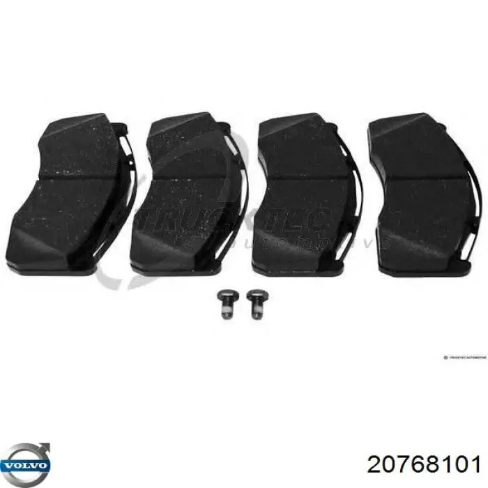 Задние тормозные колодки 20768101 Volvo