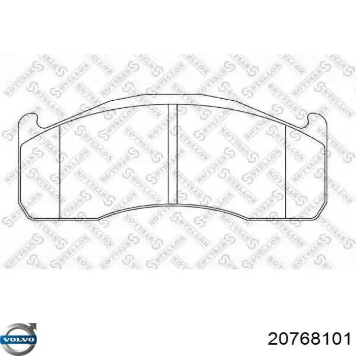 20768101 Volvo Колодки тормозные дисковые комплект