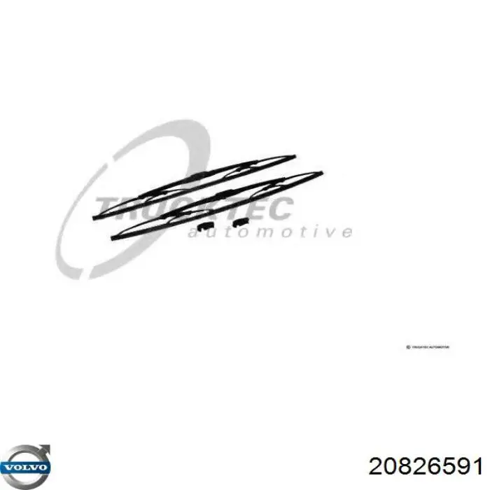 20826591 Volvo щетка-дворник лобового стекла водительская