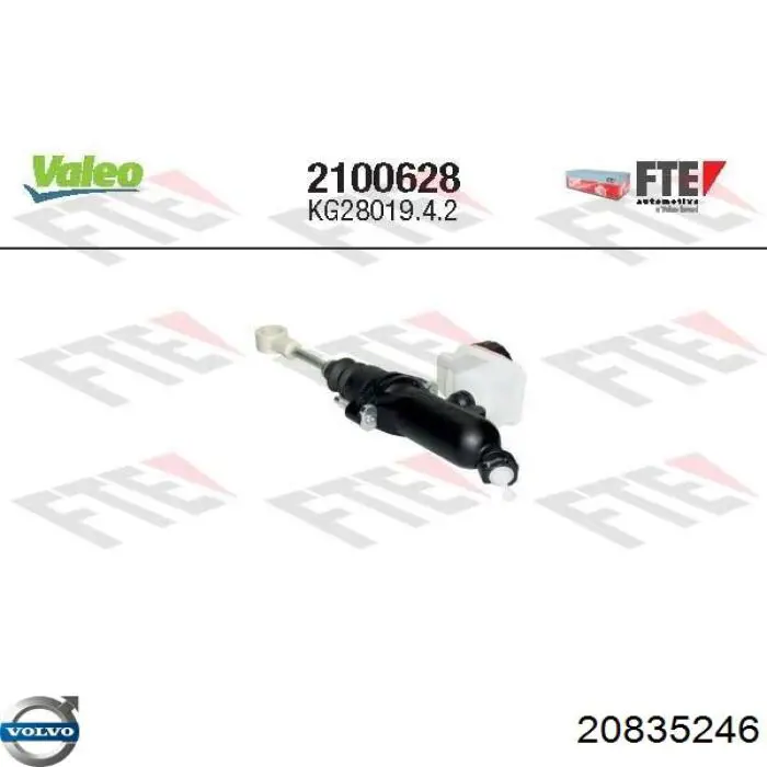 20835246 Volvo Цилиндр сцепления, главный