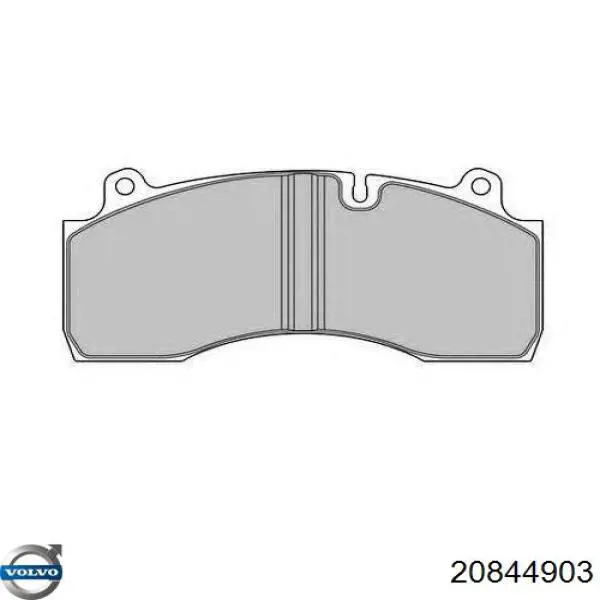 Передние тормозные колодки 20844903 Volvo