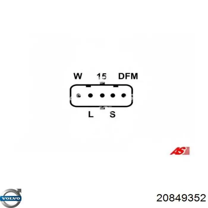 Генератор 20849352 Volvo