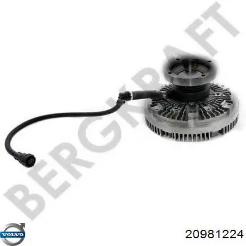 Вискомуфта вентилятора 20981224 Volvo