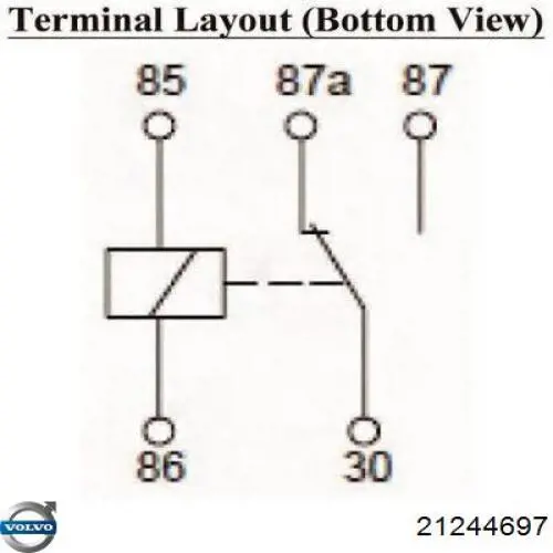 Реле указателей поворотов 21244697 Volvo