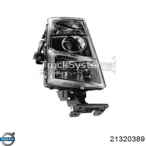 Зеркальный элемент зеркала заднего вида 21320389 Volvo