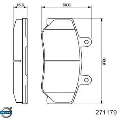 Колодки Volvo 271179 цена, от 19.24 USD