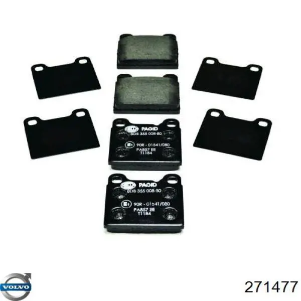 Купить 271477 Volvo Колодки тормозные задние, дисковые