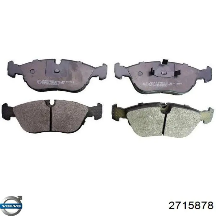 Передние тормозные колодки 2715878 Volvo