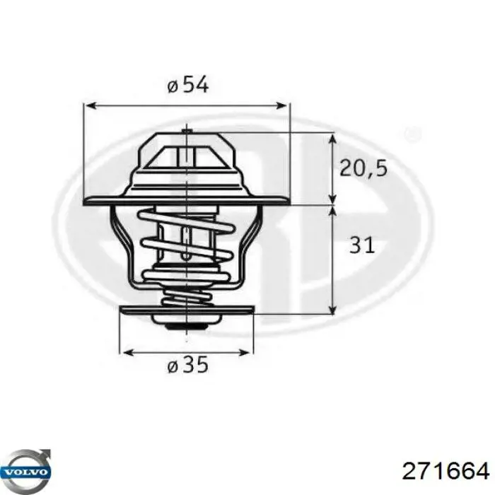 Термостат в сборе Volvo 271664