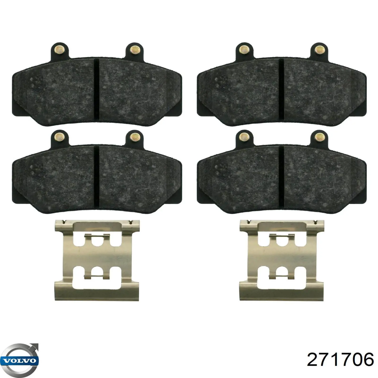 Передние тормозные колодки 271706 Volvo