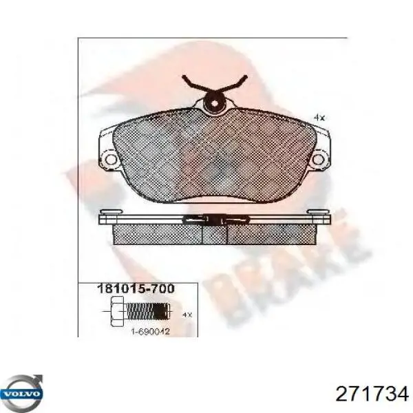 Прокладка коллектора выпускного Volvo 271734 цена, от 25.24 USD