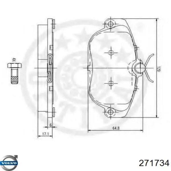 Купить 271734 Volvo Прокладка коллектора
