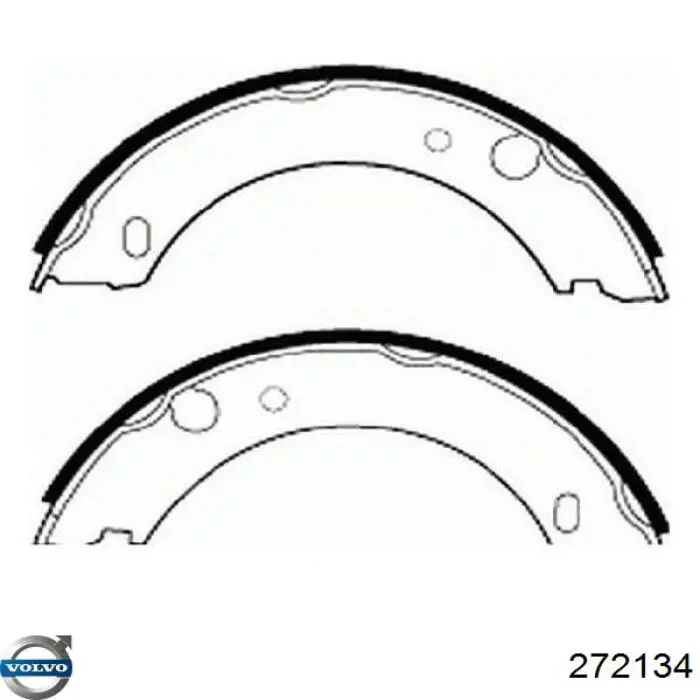 Тормозные колодки стояночного тормоза Volvo 272134 цена, от 11.77 USD